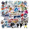 100Pcs Waterproof Hockey&Ski Stickers, Waterproof Sport Sticker for Water Bottle Laptop Phone Cases Planner Skateboard Luggage Helmet Party Favor Decor, Ideal for Adults Teens Teacher Rewards view 1