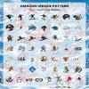 100Pcs Waterproof Hockey&Ski Stickers, Waterproof Sport Sticker for Water Bottle Laptop Phone Cases Planner Skateboard Luggage Helmet Party Favor Decor, Ideal for Adults Teens Teacher Rewards view 3