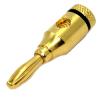 10 Pack 24K Gold Plated Banana Plugs Open Screw Type Wire Connector Adapter Binding Post Plug view 2