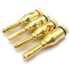 10 Pack 24K Gold Plated Banana Plugs Open Screw Type Wire Connector Adapter Binding Post Plug view 4