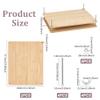 UNICRAFTALE Wooden Book Press Bookbinding Brown Rectangle Bamboo Portable Book Press Bookbinding Tool Flat Paper Press Machine for Bookbinding Supplies DIY Handmade Paper Press 14.69"x11.34"x0.33" view 3