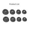 4Pairs Silicone Ear Tips Fit for JBL Live Buds 3 Earbuds Eartips Fit for JBL Live Beam 3 Headphone Ear Cap Cover Earbuds Earplugs(Black) view 3