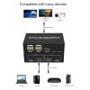 HDMI KVM Switch, 4 USB 2.0 Ports 1 Monitors 2 Computers 4K@60Hz, HDMI Switcher with 2 USB Cables for Home Theater, Gaming and Entertainment view 3