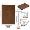 UNICRAFTALE Wooden Book Press Bookbinding Brown Rectangle Bamboo Portable Book Press Bookbinding Tool Flat Paper Press Machine for Bookbinding Supplies DIY Handmade Paper Press 22x15.1x0.8cm view 3
