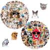 100 pcs Cute Pet Stickers & Decals - Adorable Cats & Dogs, Kawaii Patterns, Vinyl Waterproof for Tumblers, Journals, Phone Cases, Great Teens & Animal Lovers view 1