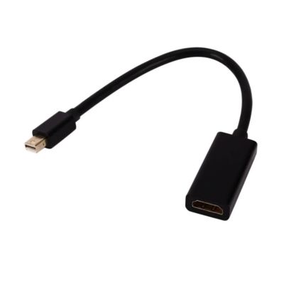 ACGTUY M/i/ni Thunderbolt to HDMI-Compatible Adapter 1080p M/i/ni Display Port DP to HDMI-compatble Converter Compatible with The Pro Air(Black)
