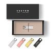 Personalized Metal USB Flash Drive, Elegant Custom Engraved Thumb Drive, Perfect for Corporate Branded Gifts, Promotional Giveaways, Event Keepsakes, with Optional Luxury Gift Packaging (128GB,50PCS) view 4