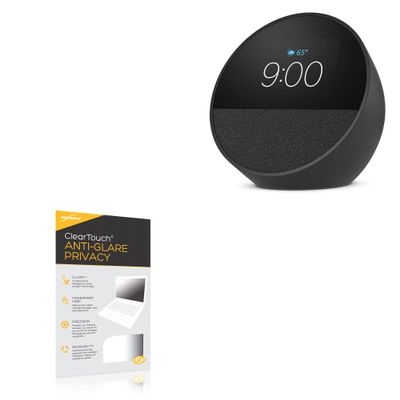 BoxWave Screen Protector Compatible With Amazon Echo Spot (2024) - ClearTouch Anti-Glare Privacy (2-Pack), Privacy Screen Protector Flexible Film Anti-Glare