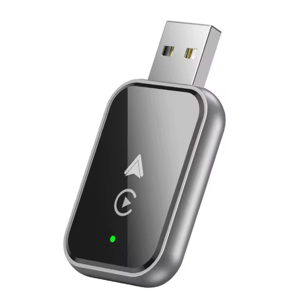 2025 ZESOZ New Mini Wireless CarPlay Adapter, 2-in-1 Android Auto Compatible, Mini Plug and Play Converter