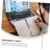 ARTIBETTER 4pcs USB Gooseneck Led Keyboard Lamp Portable Night Light for Reading Brightness Eye-Caring Design for Home Office and Travel view 3