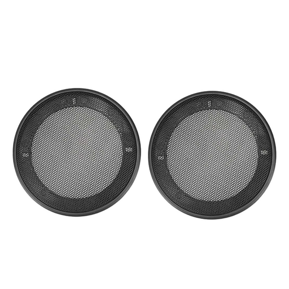 beler 2Pcs 6.5" Round Car Speaker Grille Mesh Cover Woofer Guard Protector Decorative Circle