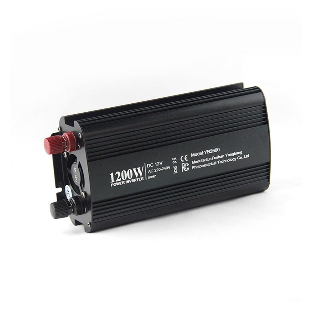 Power Inverter, 1200W (Peak) Car Power Inverter DC 12V to AC Converter, AC Socket and USB Car Charger Suitable for Cars, Homes, Laptops,for Home, RV