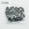 KOKYLEZN E2508 Tube Insulating terminals 2.5MM2 Insulated Cable Wire Connector Insulating Crimp Terminal Connector 100PCS/Pack(Black 100pcs) view 2