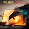 15.6''Portable Monitor for latop ,2K FHD 60HZ Laptop Monitor Screen,USB-C and HDMI Inputs, Ultra-Slim IPS Panel with HDR and Premium Smart Cover & Speakers for Laptop,PC,Phone,PS4/5,Switch,Mac,Xbox view 3