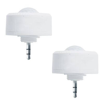 RUN BISON Ceiling Sensor PIR Occupancy Motion Detector for LED Linear High Bay Light, 40 FT Ceiling and 50 FT Wall Mount Detection Diameter, Commercial/Industrial Grade, 2 Pack