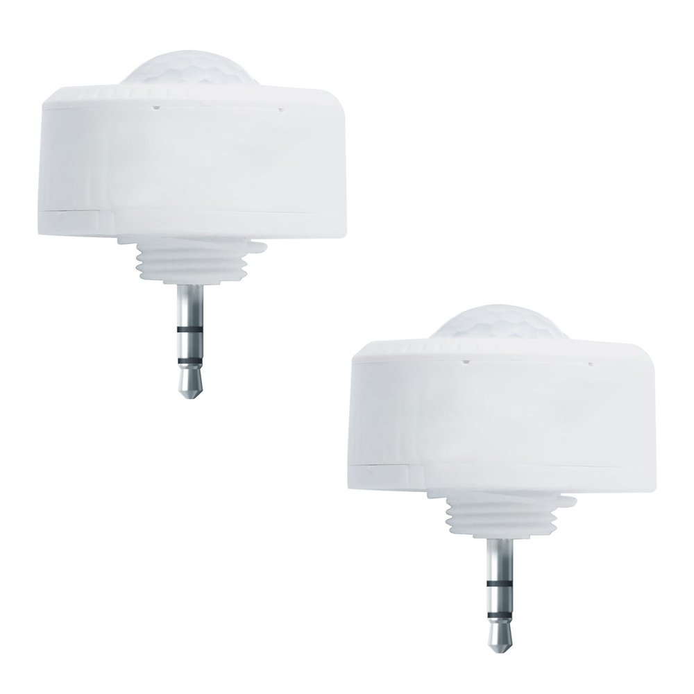RUN BISON Ceiling Sensor PIR Occupancy Motion Detector for LED Linear High Bay Light, 40 FT Ceiling and 50 FT Wall Mount Detection Diameter, Commercial/Industrial Grade, 2 Pack