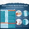 3 Pcs VHF Radio Marine Quick Guide Chart 8.511 inch Boating Reference Card Letter Size Boat Accessories Sailing Gift Boat Gift Boat Must Haves for Men Ship Fishing Improved Safety Two-Way Radio (3) view 3