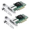 10Gtek 10Gb PCI-E NIC Network Card, Dual SFP+ Port,with Intel 82599ES Controller,PCI Express Ethernet LAN Adapter Support Windows Server/Linux/VMware,Compare to Intel X520-DA2(E10G42BTDA),2-Pack view 1