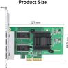 1000Mbps Gigabit Ethernet Converged Network Adapter (NIC) with Intel I350 Chip | Ethernet PCI Express NIC Network Card | Quad Copper RJ45 Ports | PCI Express 2.1 X4 | Compare to Intel I350-T4, 2-Pack view 3