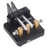 Morse Key Automatic Morse Code Key Double Paddle, Enduring Stainless Steel with Carbon Fiber for Training (Black) view 3