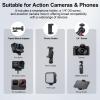 Mechrig Camera Suction Cup Mount with Phone Holder,360Ball Head Magic Arm for Windshield, Dashboard, Boat Mount for GoPro Hero 13/12/11/10/9/, DJI OSMO Action, Insta360 X4/X3 view 3