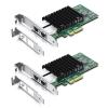 10Gb PCI-E NIC Network Card, Dual Copper RJ45 Port, with Intel X550-AT2 Controller, PCI Express Ethernet LAN Adapter Support Windows Server/Linux/ESX, Compare to Intel X550-T2, 2-Pack view 1