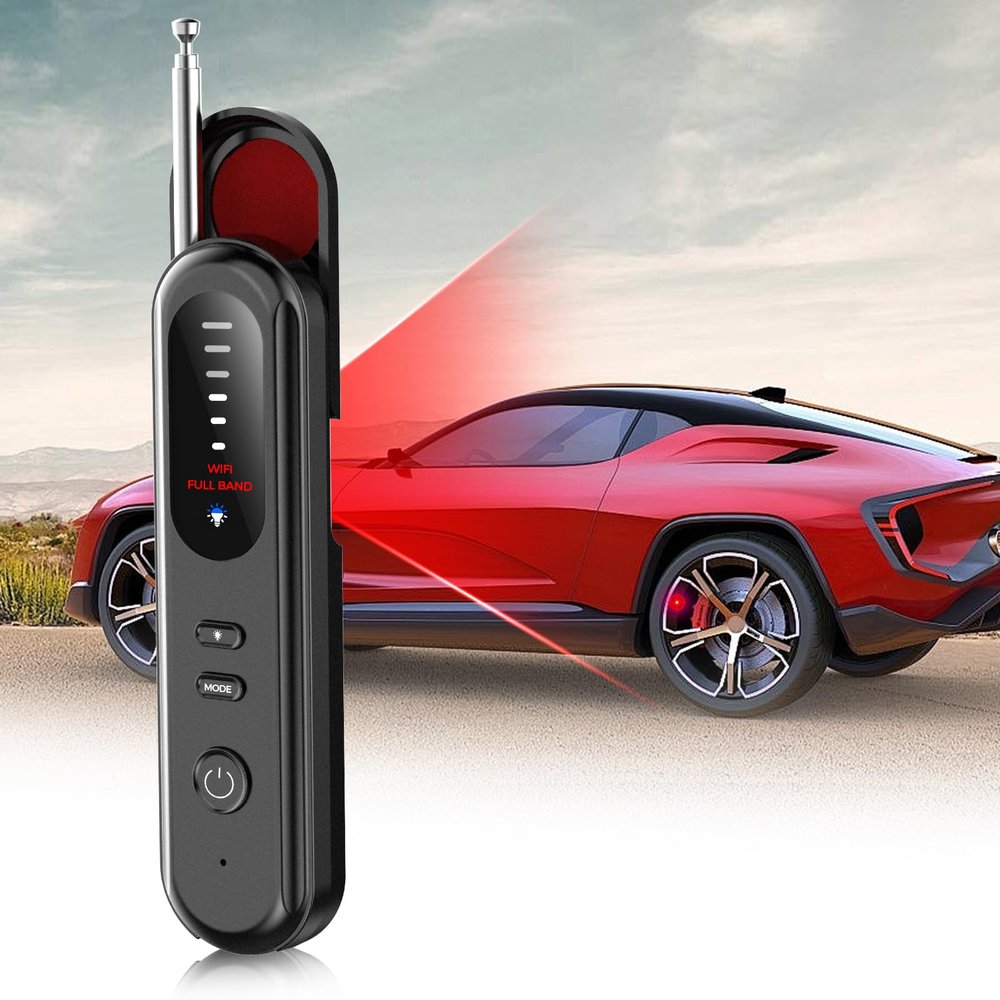 Hidden Camera Detector for Travel, RF Bug Detector & Camera Scanner Detectors for Bugged Cameras, GPS Trackers Hotel/Public Restroom/Car, Bug Detectors and Spy Cameras Finder for Women and Men, Black