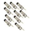 10Pack Premium Adapter BNC Compression Connector for CCTV Camera RG6 Coax Cable view 1