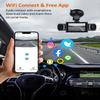 4 Channel WiFi Dash Cam with 32GB Card, 4 * 1080P Dash Camera for Cars Front and Rear Left Right,3IPS Screen Dashcam with 360 Surveillance APP Control, 24H/7 Parking Mode,Night Vision G-Sensor view 4