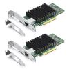 10Gtek 10Gb PCI-E NIC Network Card, Single Copper RJ45 Port, with Intel X540-BT1 Controller, PCI Express Ethernet LAN Adapter Support Windows Server/Windows/Linux/ESX, Compare to Intel X540-T1, 2-Pack view 1