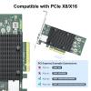 10Gtek 10Gb PCI-E NIC Network Card, Single Copper RJ45 Port, with Intel X540-BT1 Controller, PCI Express Ethernet LAN Adapter Support Windows Server/Windows/Linux/ESX, Compare to Intel X540-T1, 2-Pack view 3