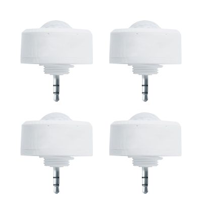 RUN BISON Ceiling Sensor PIR Occupancy Motion Detector for LED Linear High Bay Light, 40 FT Ceiling and 50 FT Wall Mount Detection Diameter, Commercial/Industrial Grade, 4 Pack