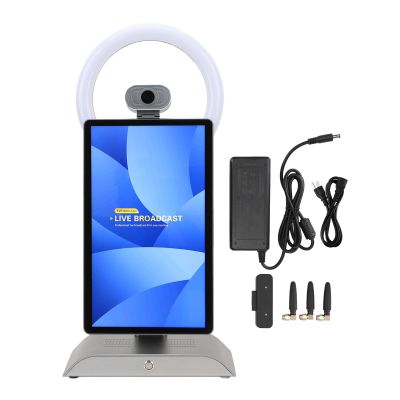 15.6 Inch Desktop Screen with Camera Fill Light Projection Display Stream 8+128G for Live Streaming