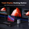 TobenONE DisplayLink Docking Station 3 Monitors, 14-in-1 Triple Monitor Dock for M1-M5 MacBook/Mac mini, Windows, Chrome (3HDMI, 120W Power Supply, 5 USB, Home Office & Professional Workspace view 3