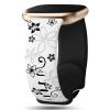 Two-Tone Floral Engraved Band Compatible with Fitbit Versa 3/4/ Sense 2 Bands, Cute Flower Soft Silicone Sport Strap Bracelet Wrist Band for Fitbit Sense/Versa 3/4 Women Men view 1