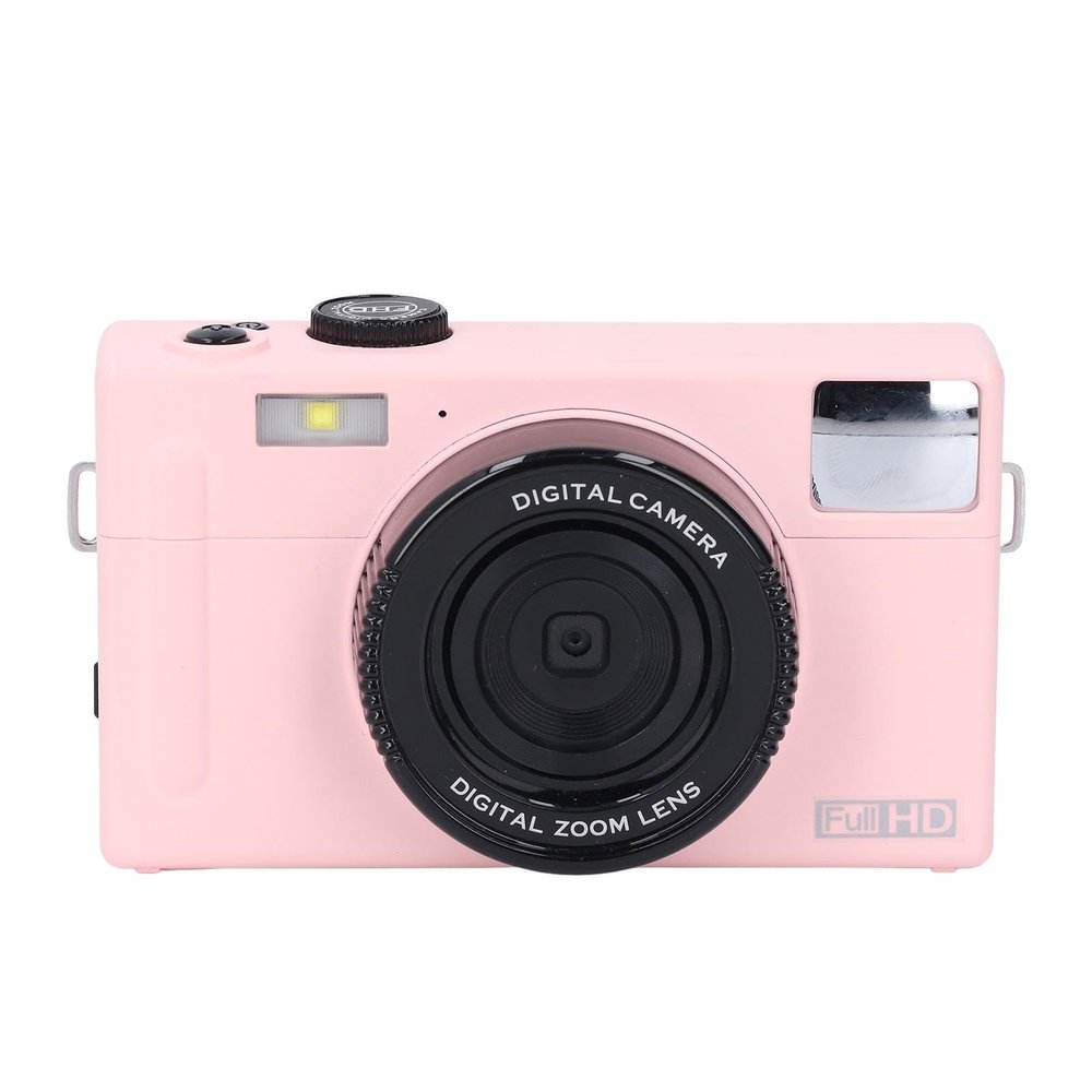 Digital Camera, 48MP 1080P Video Camera with 16X Digital Zoom3.0in Screen, Anti Shake Vlogging Camera Built in Flash, Compact Small Camera for Children Teens (32GB)