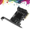 PCI-E Express to 6 Ports SATA 3.0 Controller Expansion Card Adapter 6Gbps for PC view 3