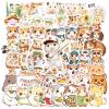 100Pcs Cartoon Hamster Stickers, Waterproof Guinea Pig Sticker for Water Bottle Laptop Phone Cases Planner Skateboard Luggage Helmet Party Favor Decor, Hamsters Gifts for Hamster Lovers view 1