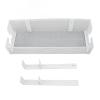Cable Tray Under Desk, Cord Organizer with Clamp Mount, Mesh Desk Cable Management Box for Office Home White, Keeps Plugs Away from Kids, Easy to Install, Sturdy Carbon Steel view 1