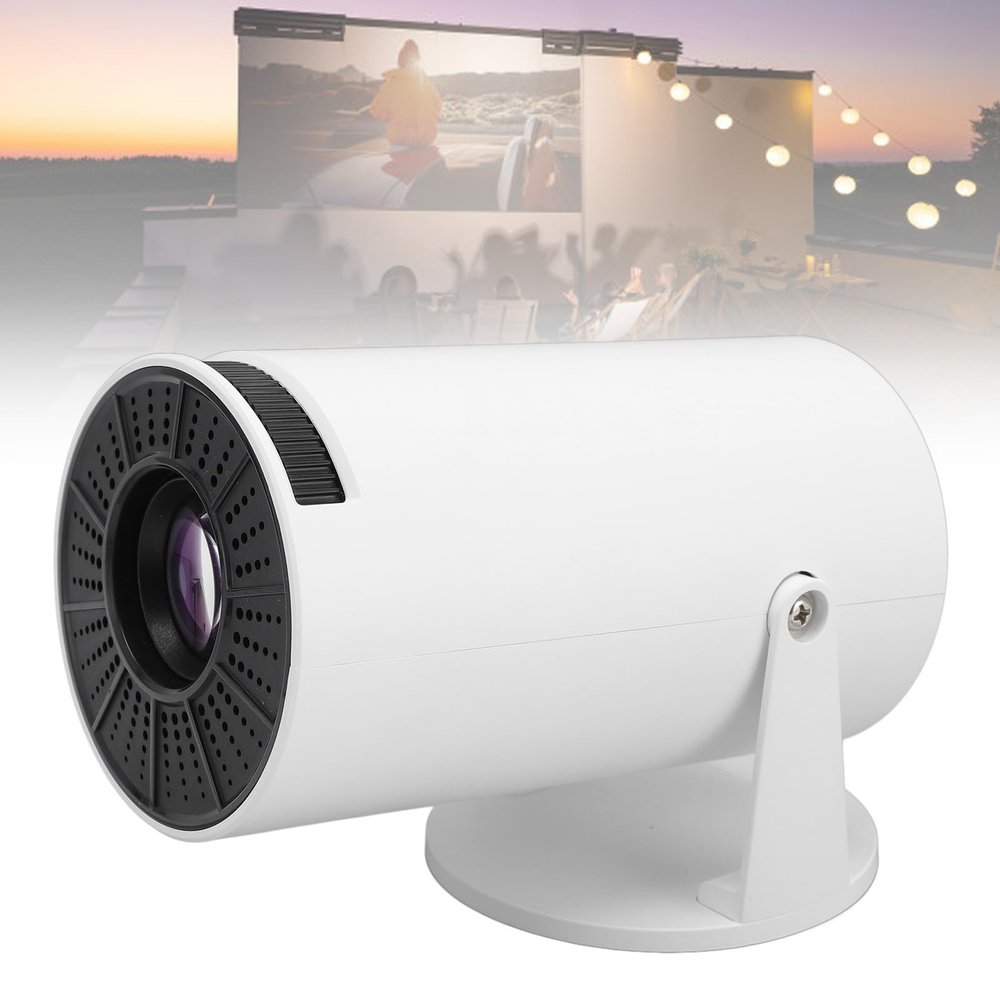 Mini Projector with Android System, Portable Projector with Remote, Manual Focus, 270 Adjustable, Auto Keystone, USB/HDMI/3.5mm Input, for Phone Laptop TV Stick