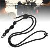 ASHATA Action Camera Hanging Lanyard for ONE X3 X4 for Pocket 3, Anti Loss Rope with Adjustable Nylon Shoulder Strap, 1/4 Inch Screw (Black Rope Black Knot) view 3