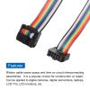 MECCANIXITY IDC Rainbow Wire Flat Ribbon Cable 2.54mm Pitch 10 Pin Connection Line FC Dual Female Black Connector for DIY Experiment 2Ft Length 1 Pcs view 4