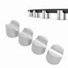 4pcs HiFi Cable Clamp, HiFi Cable Stabilizer, Subwoofer Shock Absorber, Power Loudspeaker Cable Feet, Speaker Cable Riser Clip for Audiophiles (Silver) view 2