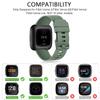 6 Pack Sport Bands Compatible with Fitbit Versa 2 / Fitbit Versa/Versa Lite/Versa SE, Classic Soft Silicone Replacement Wristbands for Fitbit Versa Smart Watch Women Men (Large,6 Pack K) view 2