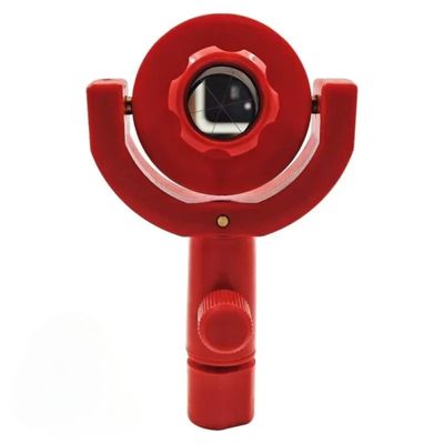 ACCRSNCH 109 Mini Reflective Tilt Prism Surveying Monitoring Reflector with Swiss Type to 5/8 Thread Adapter (10, Red, 1"/25.4mm)