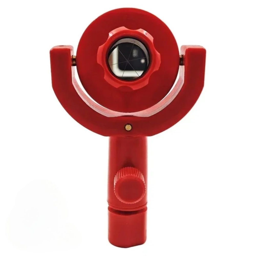ACCRSNCH 109 Mini Reflective Tilt Prism Surveying Monitoring Reflector with Swiss Type to 5/8 Thread Adapter (10, Red, 1"/25.4mm)
