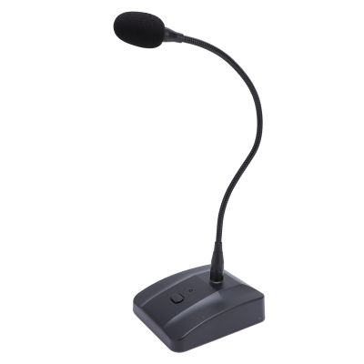 ASHATA Desktop Gooseneck Wired Microphone, Table Mounted Corded Voice Condenser Mic, Cardioid XLR Desk Mic Adjustable Gooseneck for Lectures Meetings Streaming Video Conferencing