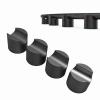 4pcs HiFi Cable Clamp, HiFi Cable Stabilizer, Subwoofer Shock Absorber, Power Loudspeaker Cable Feet, Speaker Cable Riser Clip for Audiophiles (Black) view 2
