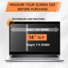 360 Privacy Screen for Laptop 14 Inch 16:9, 4 Way Computer Monitor Privacy Shield, Anti Glare Blue Light Filter Compatible with Lenovo Hp Dell Acer Asus Thinkpad Envy Xps view 2