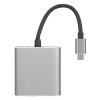 3 in 1 Type C Adapter, Type C to HD Multimedia Interface Docking Station with RJ45, USB 3.0, 4K Support, MetalABS Material, Sturdy Converter view 1